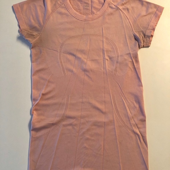 Pink Lululemon T shirt- Swiftly Tech Short Sleeve - Picture 2 of 4
